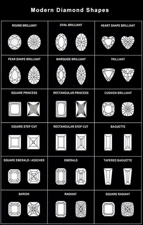 modern diamond shapes